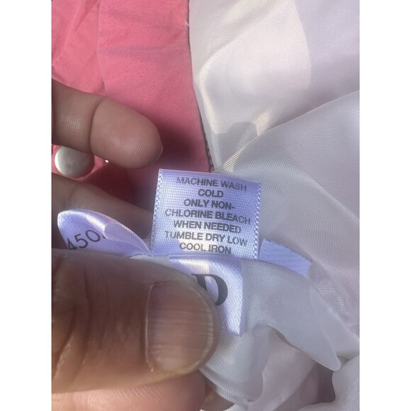 Vintage ANN TAYLOR LOFT Women's Pink Biker Style Zip up Jacket SZ MP - Picture 5 of 8